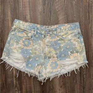 We The Free Loving Good Vibrations Printed Shorts